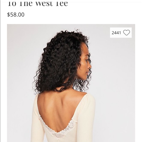 NWT Free People To The West Tee $58 - Picture 5 of 5
